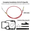 Shift Cable Assembly Kit Fit for OMC Cobra 1986-1993, Adjustment
