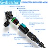 E-WeiChat EW-LP12 Industrial Waterproof Connector IP68 Quickly Plugging Aviation Connector