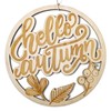 Papierdrachen Holzcutout Autumn Ring with the Lettering "Hello Autumn" Made