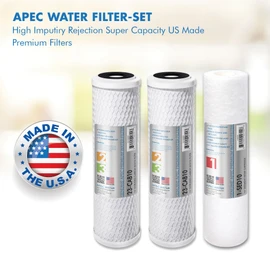 APEC Water Systems ULTIMATE Series US Made Stage 1, 2 & 3 Replacement Filter For Undersink System(FILTER-SET)