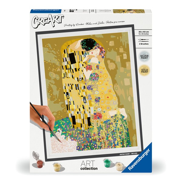 Ravensburger CreArt 23648 Painting by Numbers Art Collection: The Kiss (Klimt) from 14 Years