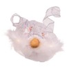 10-Inch Battery-Operated Silver and White Fairy Lighted Angel Tree Topper