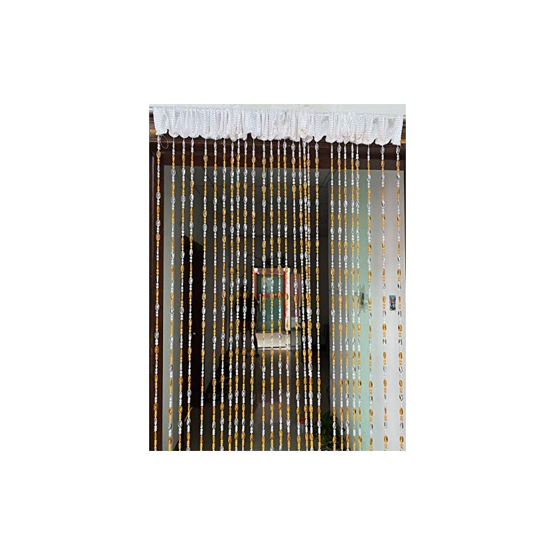 ZiDeTang Acrylic Beaded Door Curtain Décor Tassel Room Divider Curtain