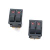 OCESTORE 2Pcs AC 16A/250V 20A/125V Double Light 6 Pin SPST