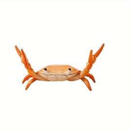 Creative Crab Shaped Pen Holder, 1 Count Unique Creative Crab Design Pen Holder, Desktop Pen Holder for Home Office School,  Office Supplies:_Orange_1 Count