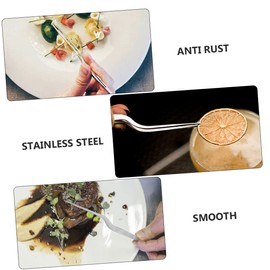 STOBAZA 3pcs Stainless Steel Tweezers Food Tongs for Cooking BBQ Fish Bone Removal Kitchen Essential for Safe Serving and Precision Grabbing