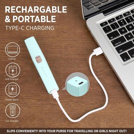 Eyebrow-Facial Hair Remover Women: Portable 2 in 1 Electric Shaver and Facial Trimmer - Rechargeable Eyebrow Lips Body Facial Razor Comfort:_Orange