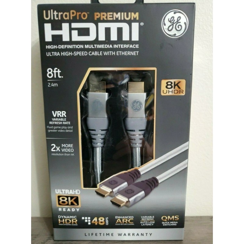 GE Gold Plated HDMI Cable 8K UHDR Ultra High-Speed 8
