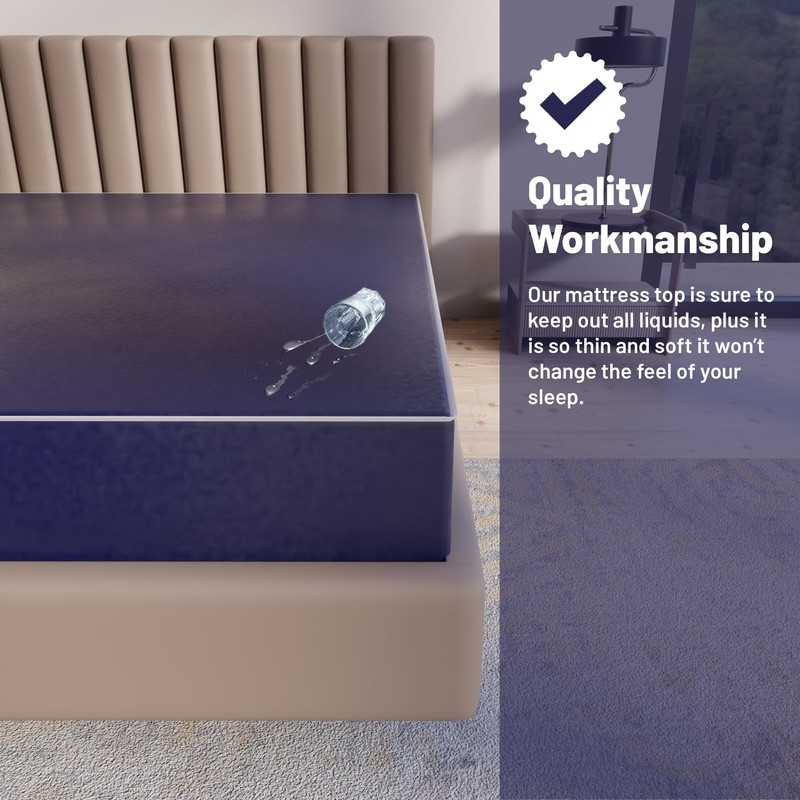 Treaton, 5-Inch Medium Firm Water Resistance Nylon Vinyl Dual Sided