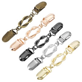 AHANDMAKER Pack of 5 Pullover Clips 5 Colours Dresses Cinch Clips Vintage Waist Cincher Clip Back Cinch Scarf Cardigan Collar Clip for Women Pullover Dresses Shirts Decor