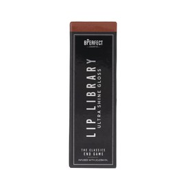 BPerfect Lip Library Lip Gloss – High-Shine Hydrating Gloss with Jojoba Oil – Shade End Game (Deep Brown Red)