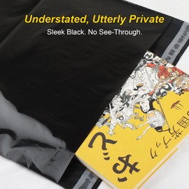 Poly Mailers, 12x16 Shipping Bags for Clothes, 20 Pcs Packaging Bags, Waterproof Shipping Envelopes, Tear-Proof Mailing Bags for Secure Packaging & Small Business, Black
