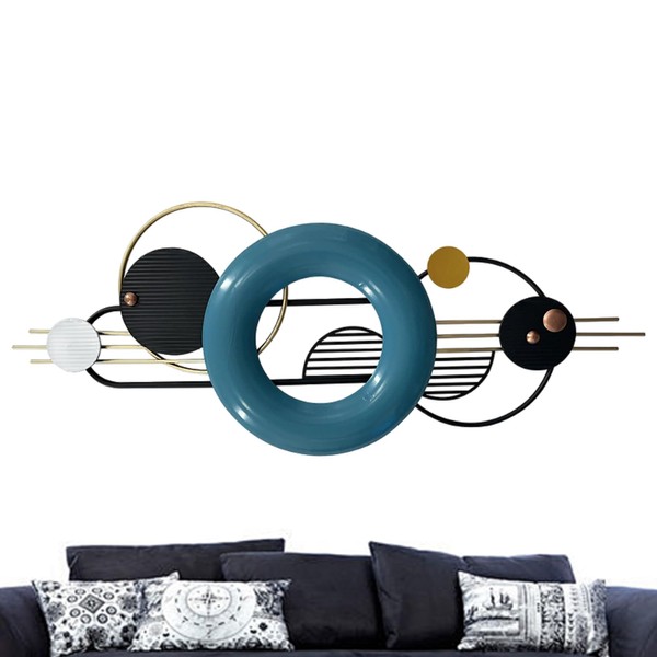 HAVFIFK Metal Wall Art,Modern Metal Wall Decor Minimalist Wall Sculptures