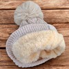 MIJOMA Cuddly soft chenille hat with faux fur pompom, knitted