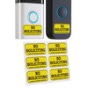 Small No Soliciting and Do Not Disturb Signs for Door,