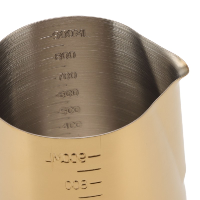 Milk Frothing Pitcher Dual Scale 304 Stainless Steel Milk Frother