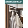 4smile Door Coat Rack for Hanging Inside - Stainless Steel