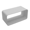 Kair Rectangular Straight Connector 150mm x 70mm Flat Pipe Joint