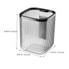 CAXUSD 2pcs Mini Desktop Trash Can Compact Plastic Waste Basket
