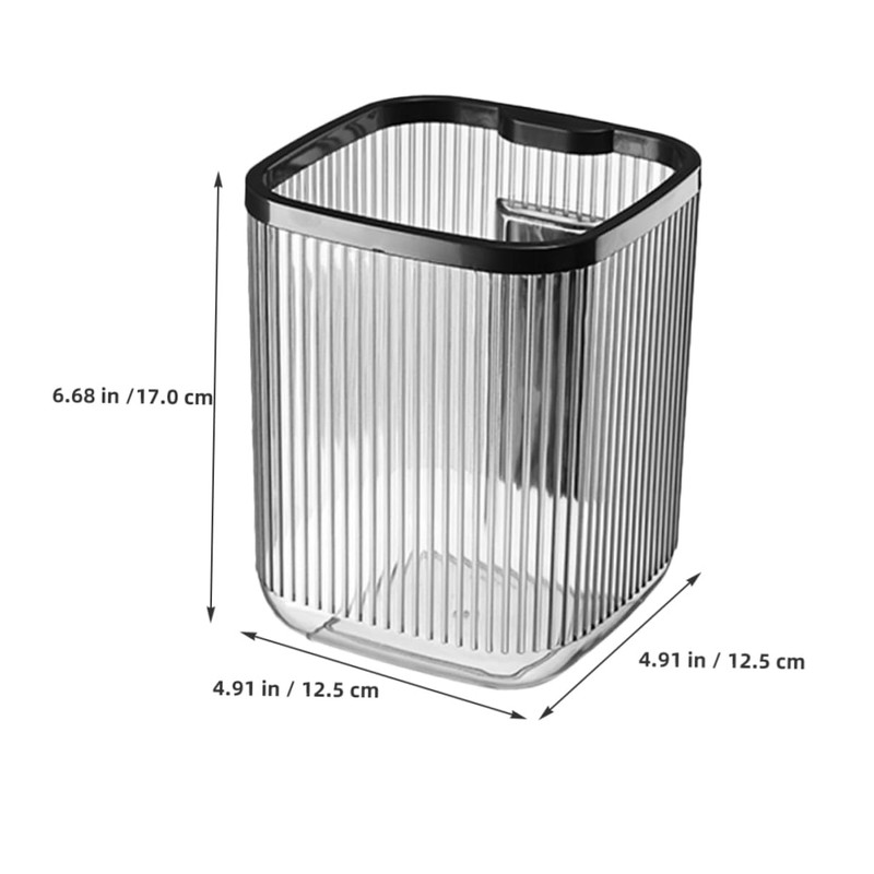 CAXUSD 2pcs Mini Desktop Trash Can Compact Plastic Waste Basket