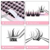 Fenshine Cluster Lashes Individual Lashes Wide Stem C/D Curl 9-15