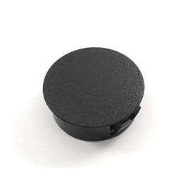 Black Nylon Hole Plugs Fits 1 1/8" Diameter Hole - Slightly Domed Surface - Durable Nylon Plug Snaps Into Hole with Locking Tabs That Hold in Place (6)