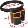 Tool Belt,Genuine Leather Tool Pouch,Detachable & Adjustable Single Side Tool