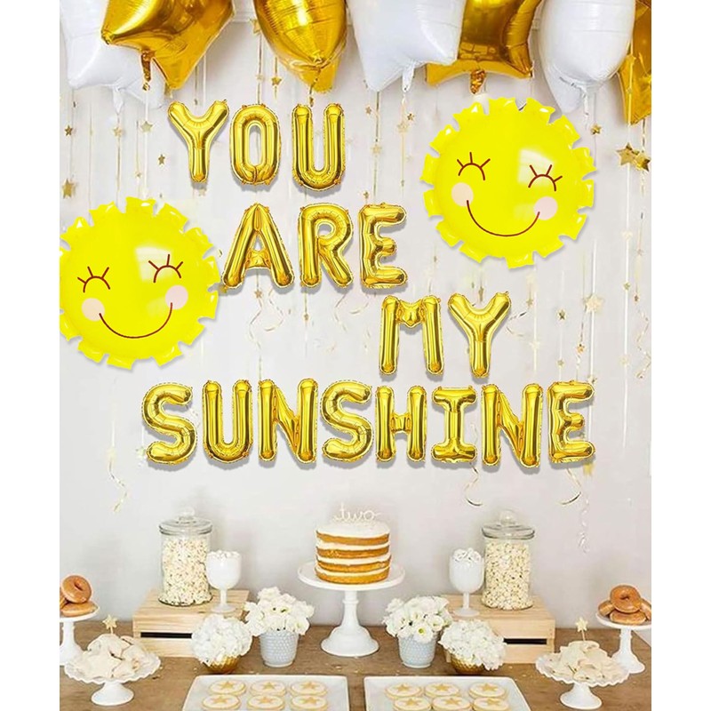 JeVenis You Are My Sunshine Balloons & Banner - Sun