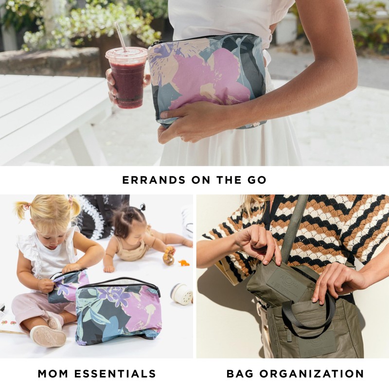 ALOHA Collection - Bolsa de maquillaje ligera, plegable y a