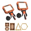 2 Packs Band Clamps Woodworking Straps with 4 Corner Claws,