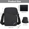 Uirheurd Men's Small Shoulder Bag, Black (black-1)