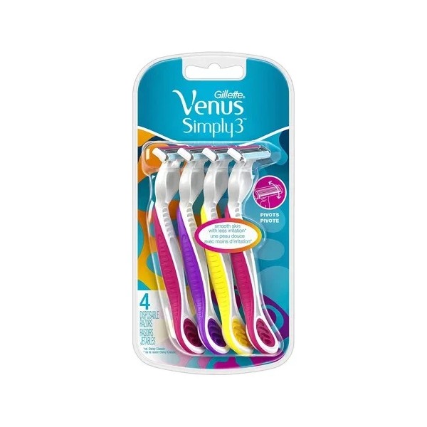 Gillette Simply Venus with 3 Blades Disposable Razors Moisture Rich