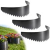 3 Pack Steel Serrated Hillside Planters, Erosion Control Hillside Planters
