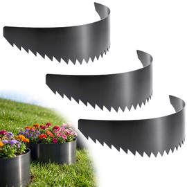 3 Pack Steel Serrated Hillside Planters, Erosion Control Hillside Planters Bendable for 10°-24° Slope, DIY-Raised Garden Bed Terracing Kit, Beautify Landscapes 39.4 x 11.8 Inches