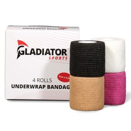 Gladiator Sports Sports Underwrap Bandage - 4 Rolls