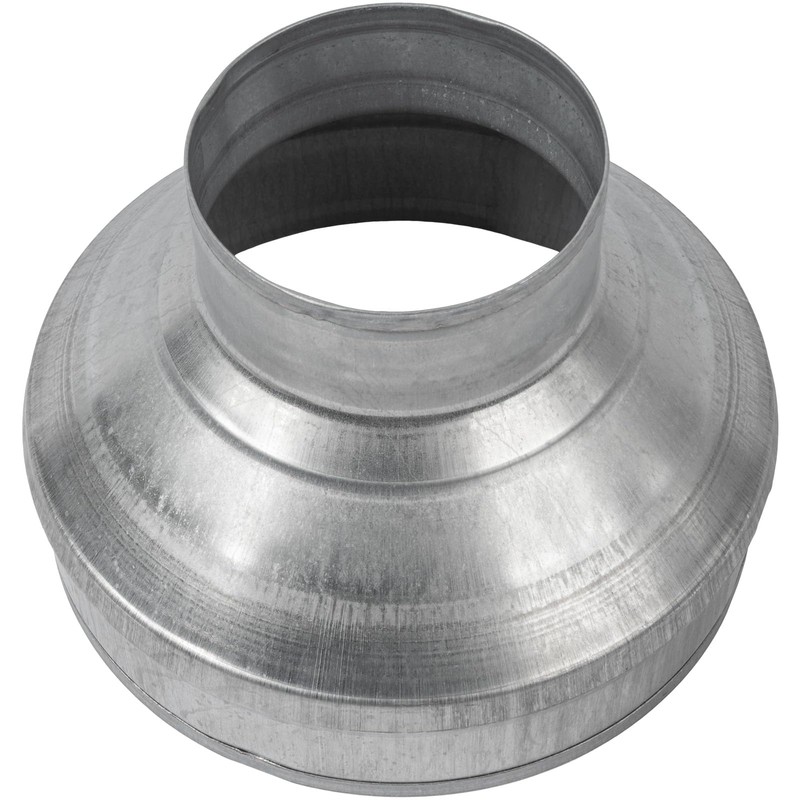 8" to 4" Inch Galvanized Steel Round Duct Reducer -