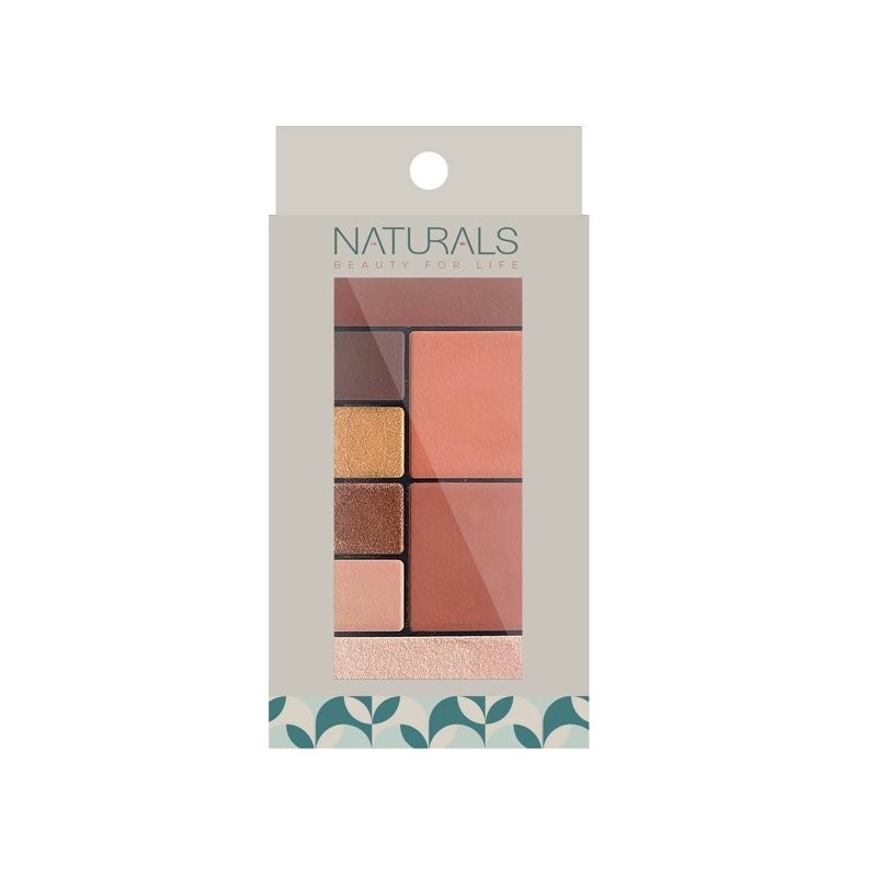 Paleta De Sombras Naturals Tono Cálidos Compacta 12gr