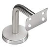 ZOENHOU 12 Pack Stainless Steel Handrail Brackets, Curved Handrail Brackets