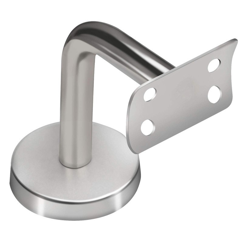 ZOENHOU 12 Pack Stainless Steel Handrail Brackets, Curved Handrail Brackets