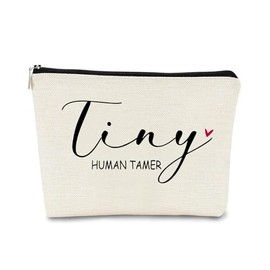JFEHBFL Tiny Human Tamer Bag Gifts for Women, Makeup Bag for Teacher Appreciation Gift, Cosmetic Bag Travel Pouch