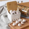 ONTUBE Garlic Keeper with Lid, Ceramic Garlic Holder Storage, Garlic