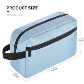 Icramsy Travel Toiletry bag Toiletry bag for women men Hanging toiletry bag Cosmetic bag large capicity Travel accessories Gift for Women Men Girls (Sky blue)