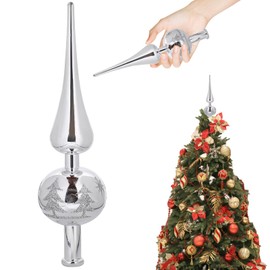 KERANEET Christmas Tree Topper, Sillable Christmas Tree Topper, Christmas Tree Topper, Christmas Tree Topper for Holiday Decoration or Home Decoration