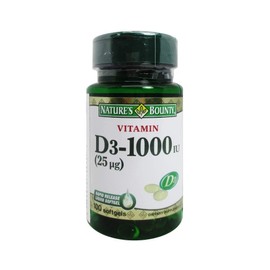Nature's Bounty Nature's Bounty Vitamin D3 1000 IU Immune Health, 120 Softgels ( Pack of 1 )