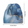 Abstract Blue Golden Marble Slouchy Beanie Hat Chemo Beanies Skull