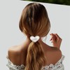Heart Bride Hair Clip, Heart Shape Hair Barrettes, Glitter Rhinestone
