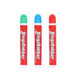 evelay Bingo Dabbers Markers Mixed Colours Pens for Bingo Tickets Games - Pack of 3
