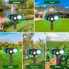 4Pack Ultrasonic Raccoon Repellent Outdoor Solar Animal Repellent with Motion