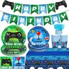 YMDOBIGER Video Game Party Decorations, Gaming Birthday Party Supplies with