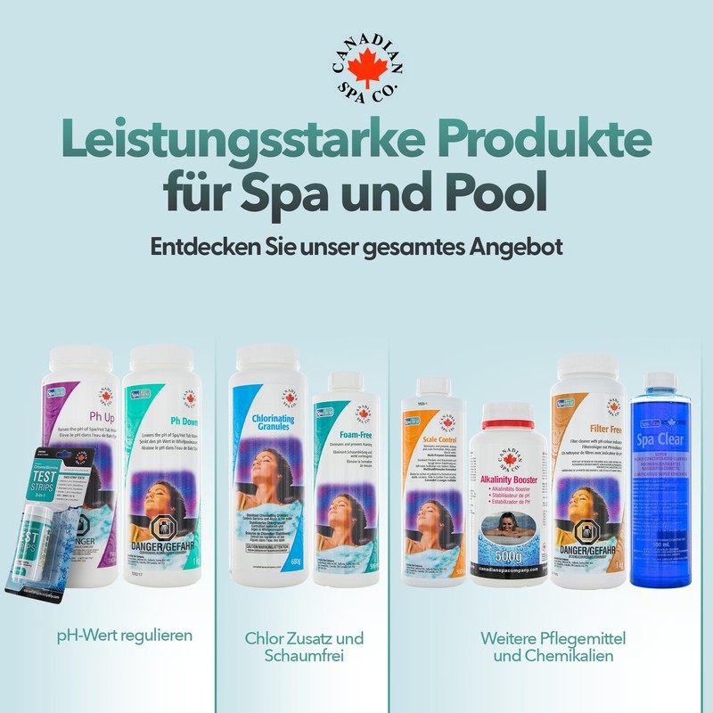 CANADIAN SPA CO. 3 in 1 Pool Test Strips for